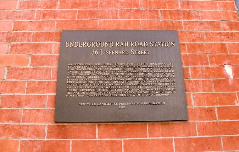 Underground Railroad Station sign